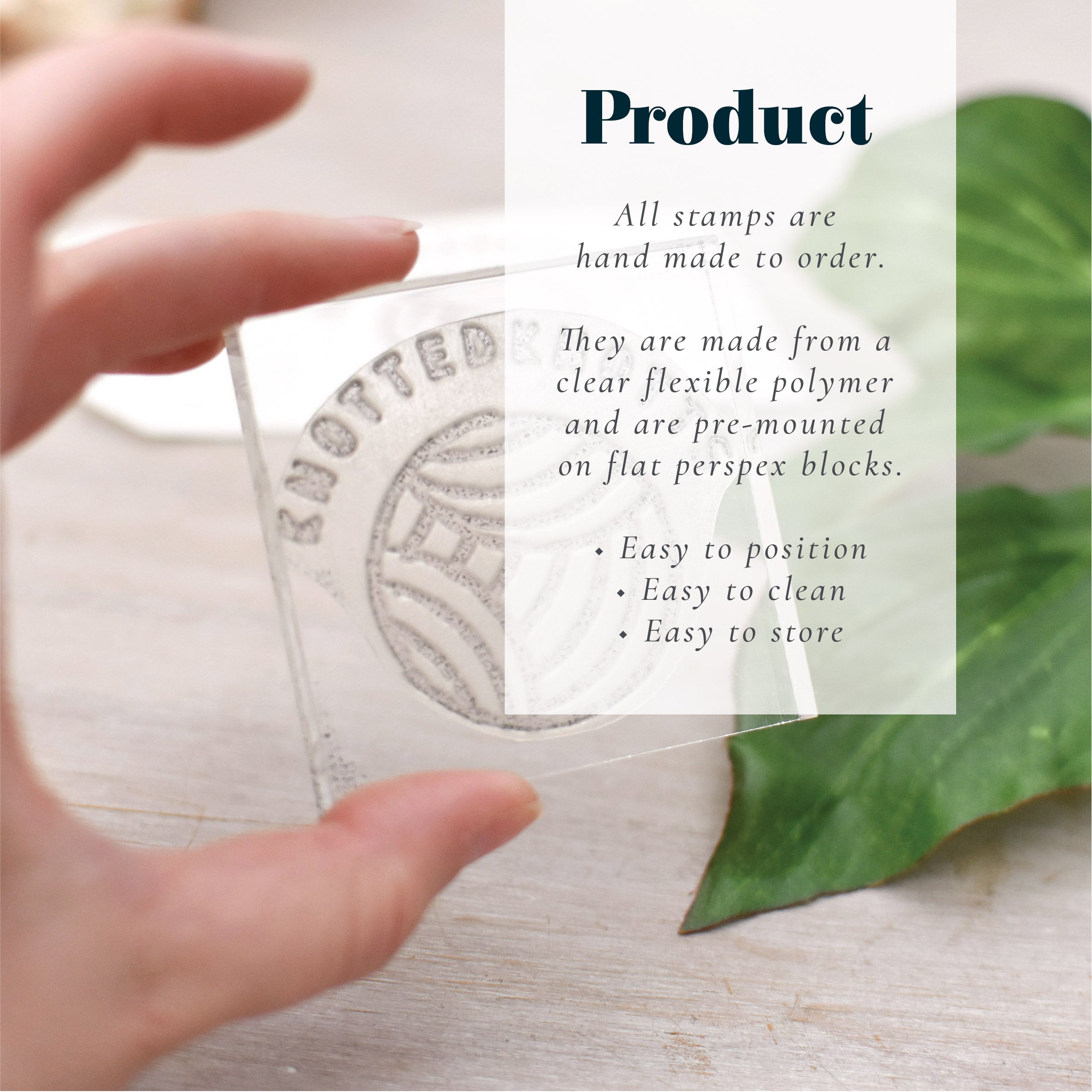 Sustainable Packaging Rubber Stamp