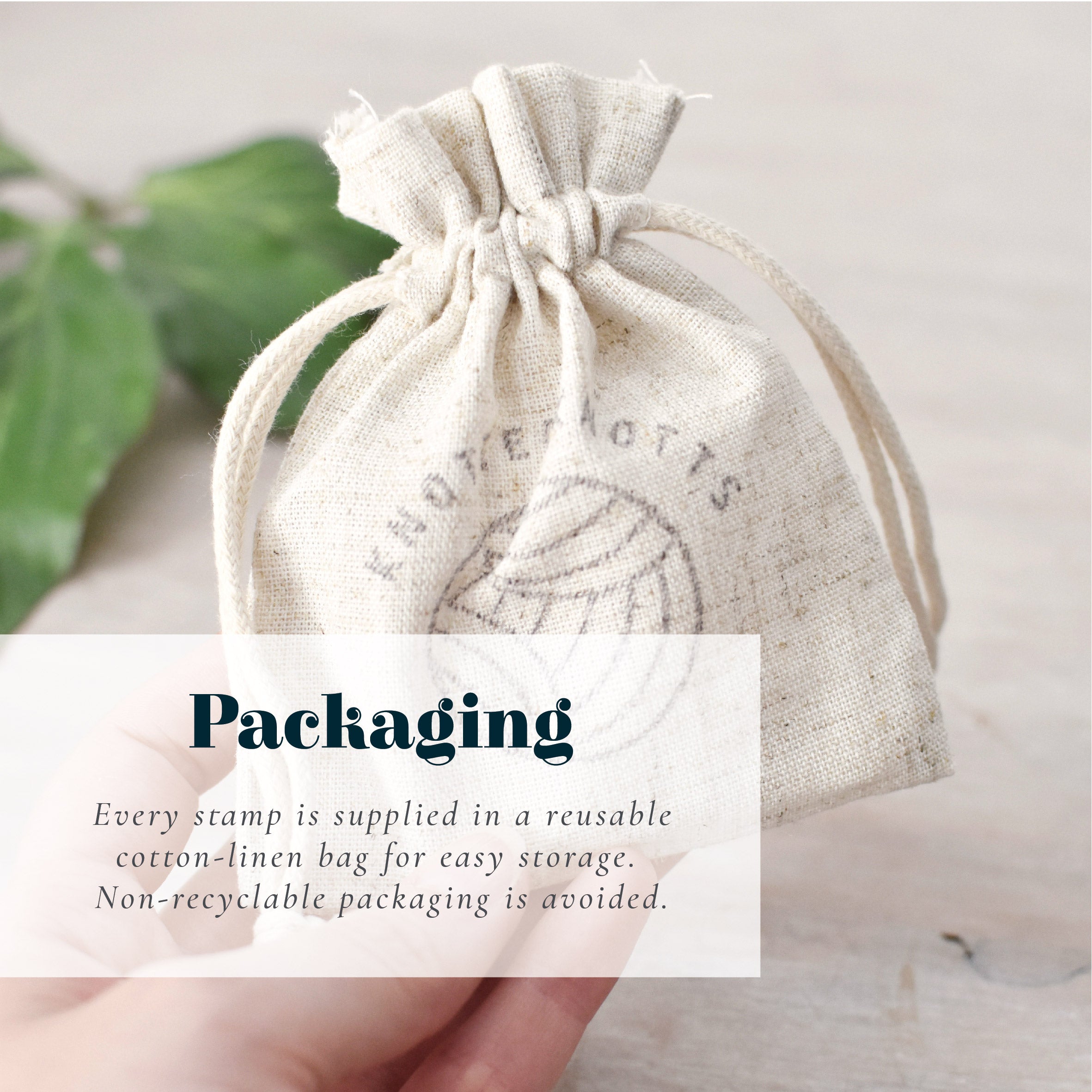 Sustainable Packaging Rubber Stamp