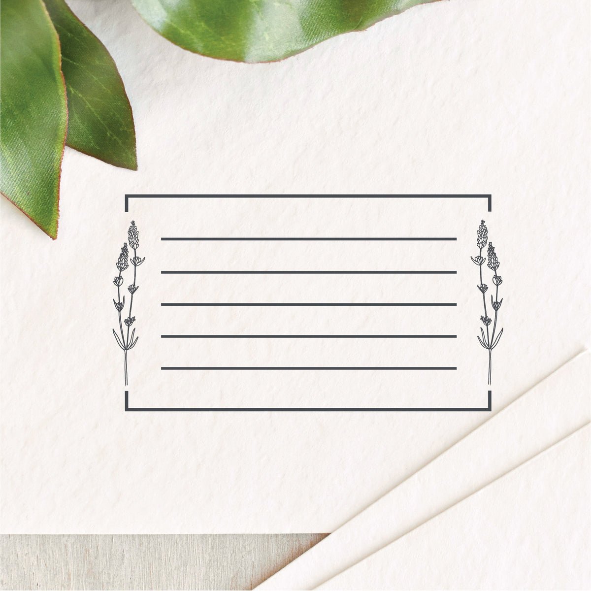 Lavender Envelope Address Lines Stamp – Fernbank Studio