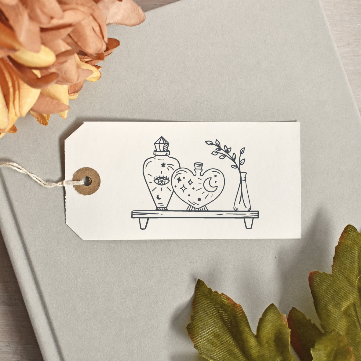 Magic Potion Apothecary Shelf Clear Rubber Stamp