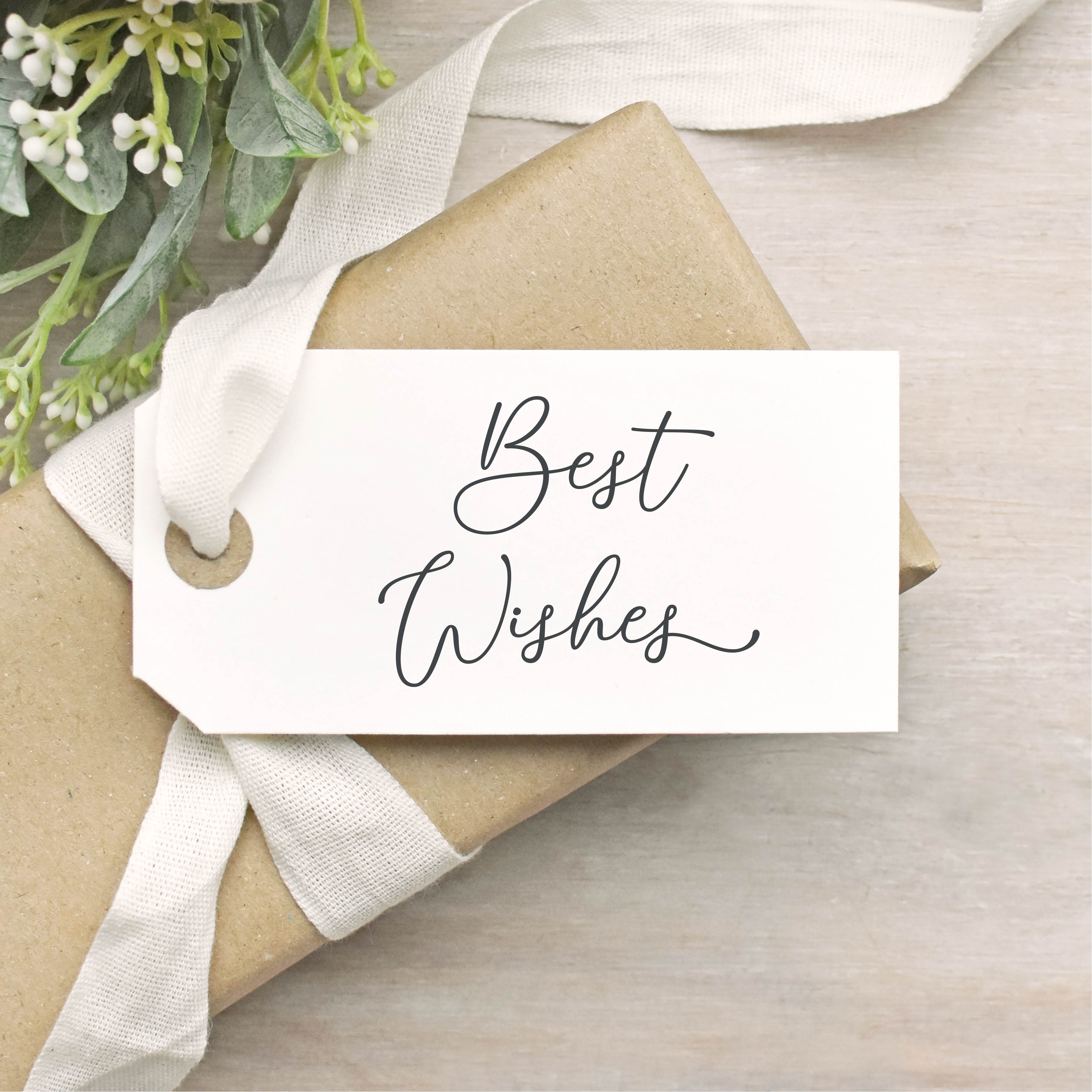Best Wishes Rubber Stamp