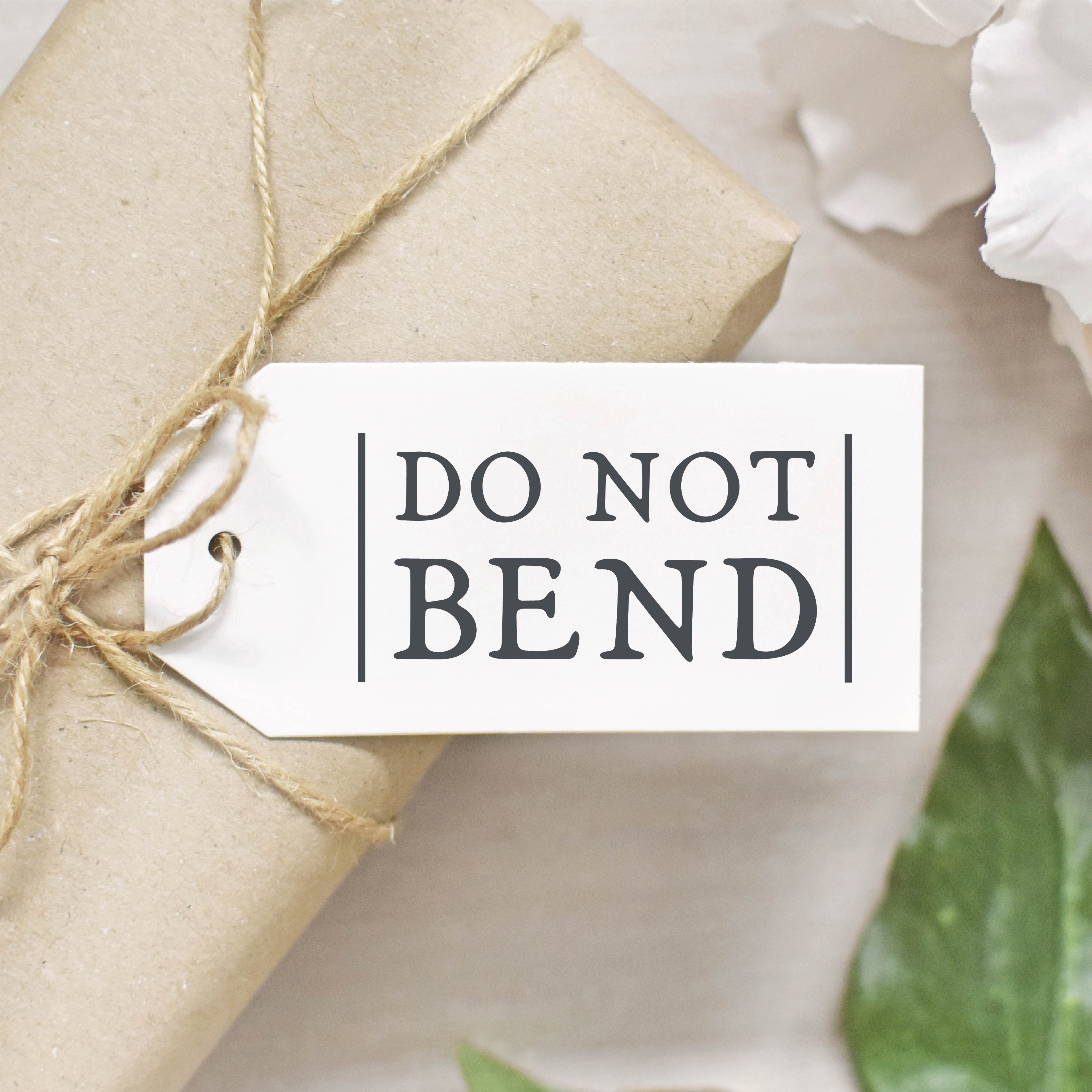 Do Not Bend Rubber Stamp