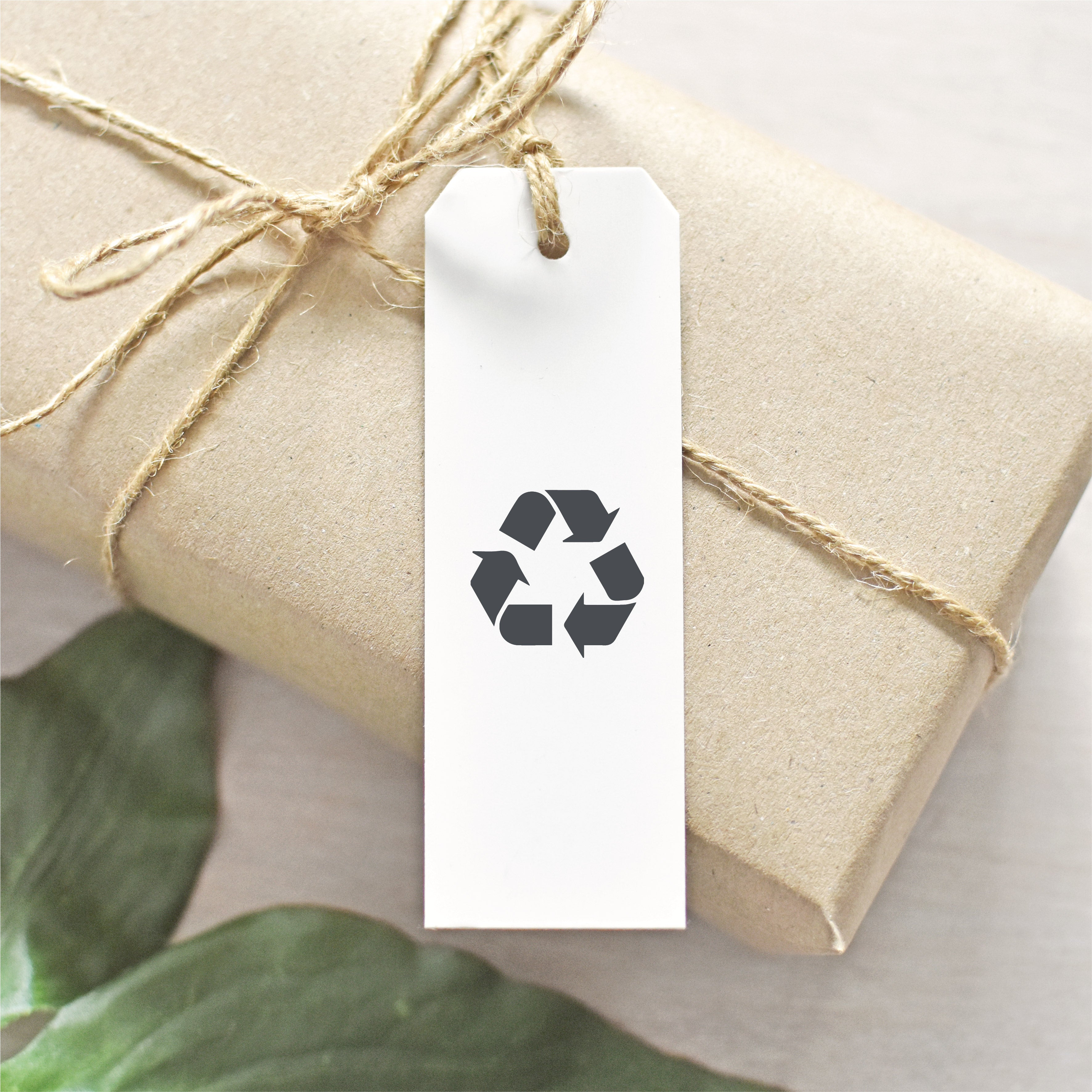 Mini Recycle Logo Symbol Rubber Stamp