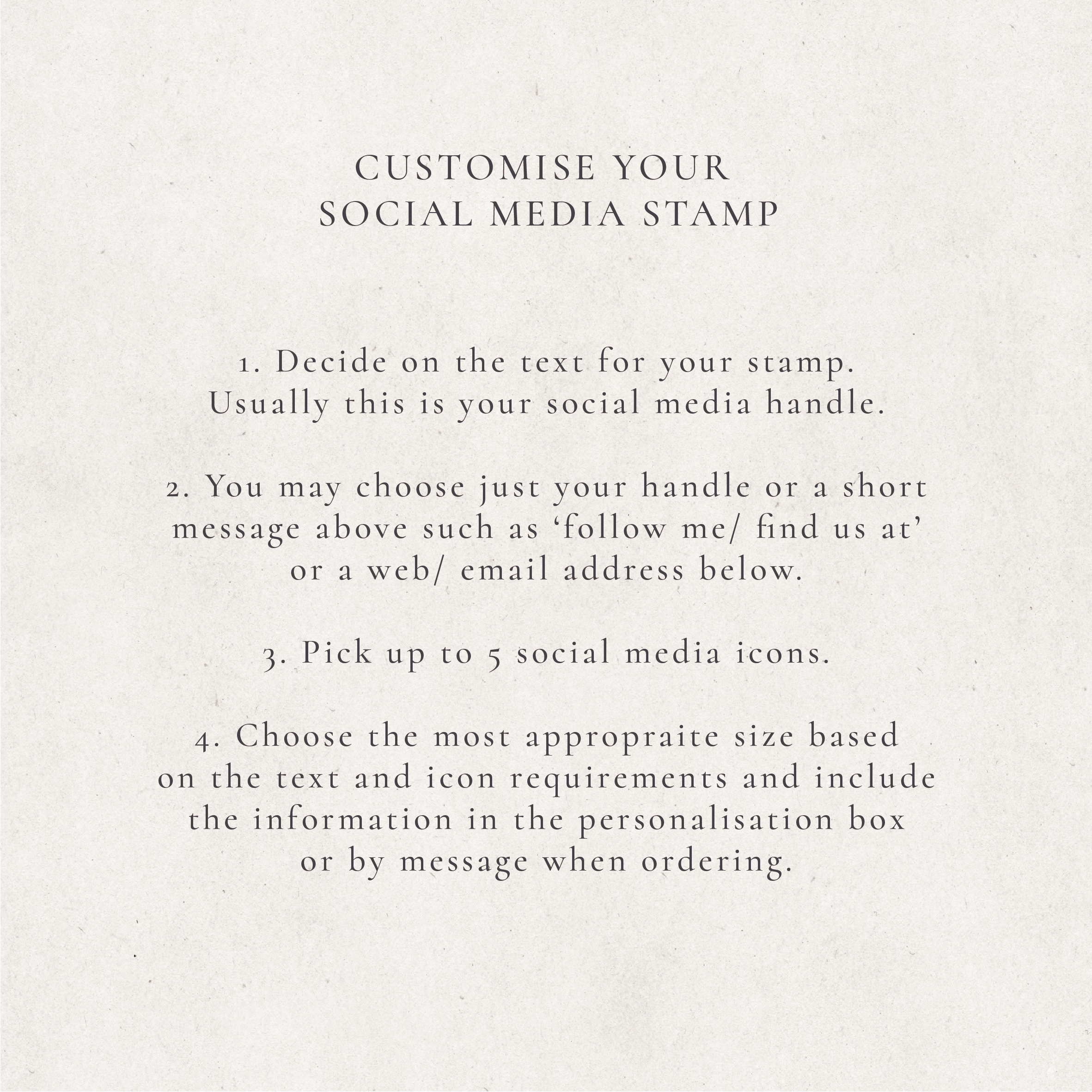 Social Media Stamp