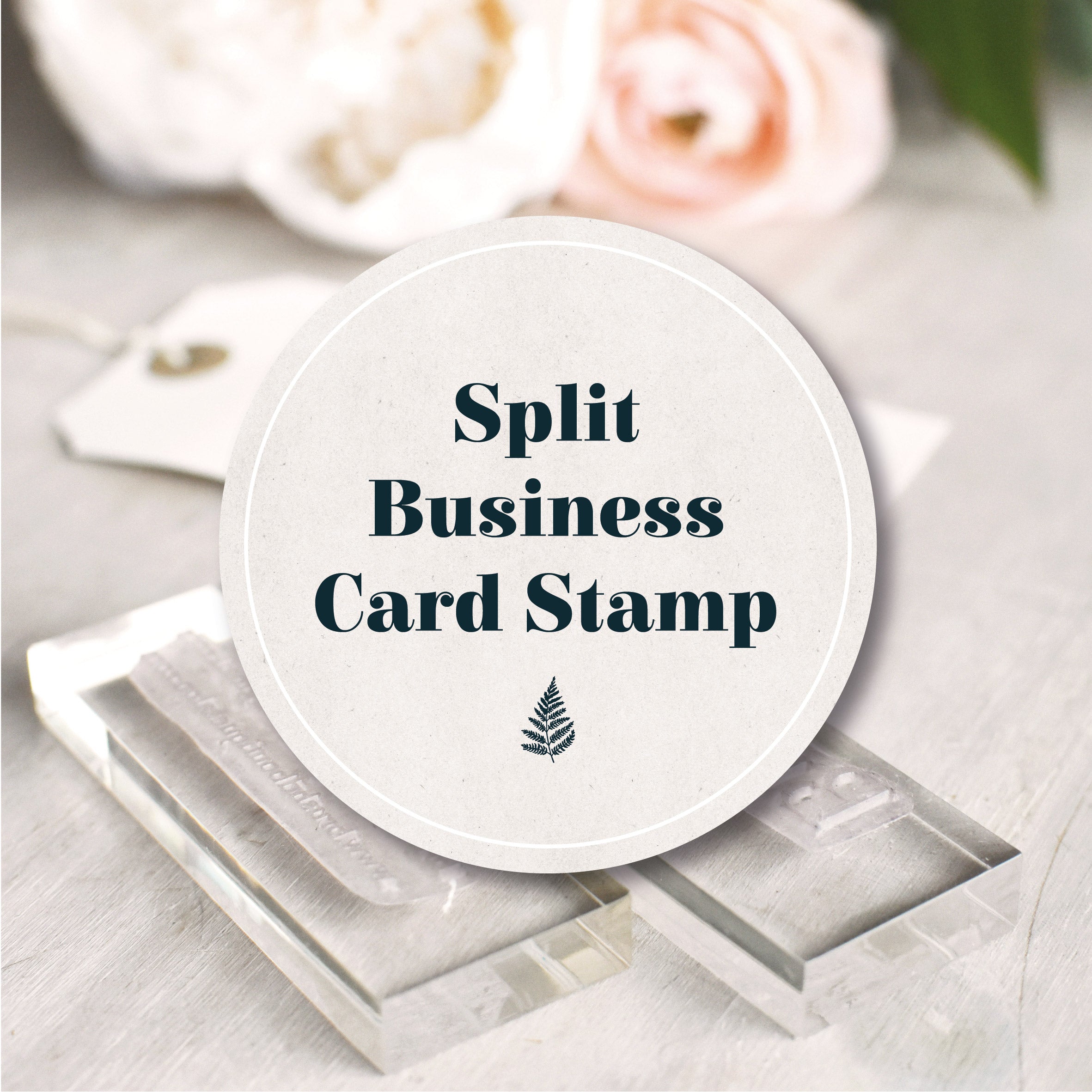 Split Business Card Stamp Set
