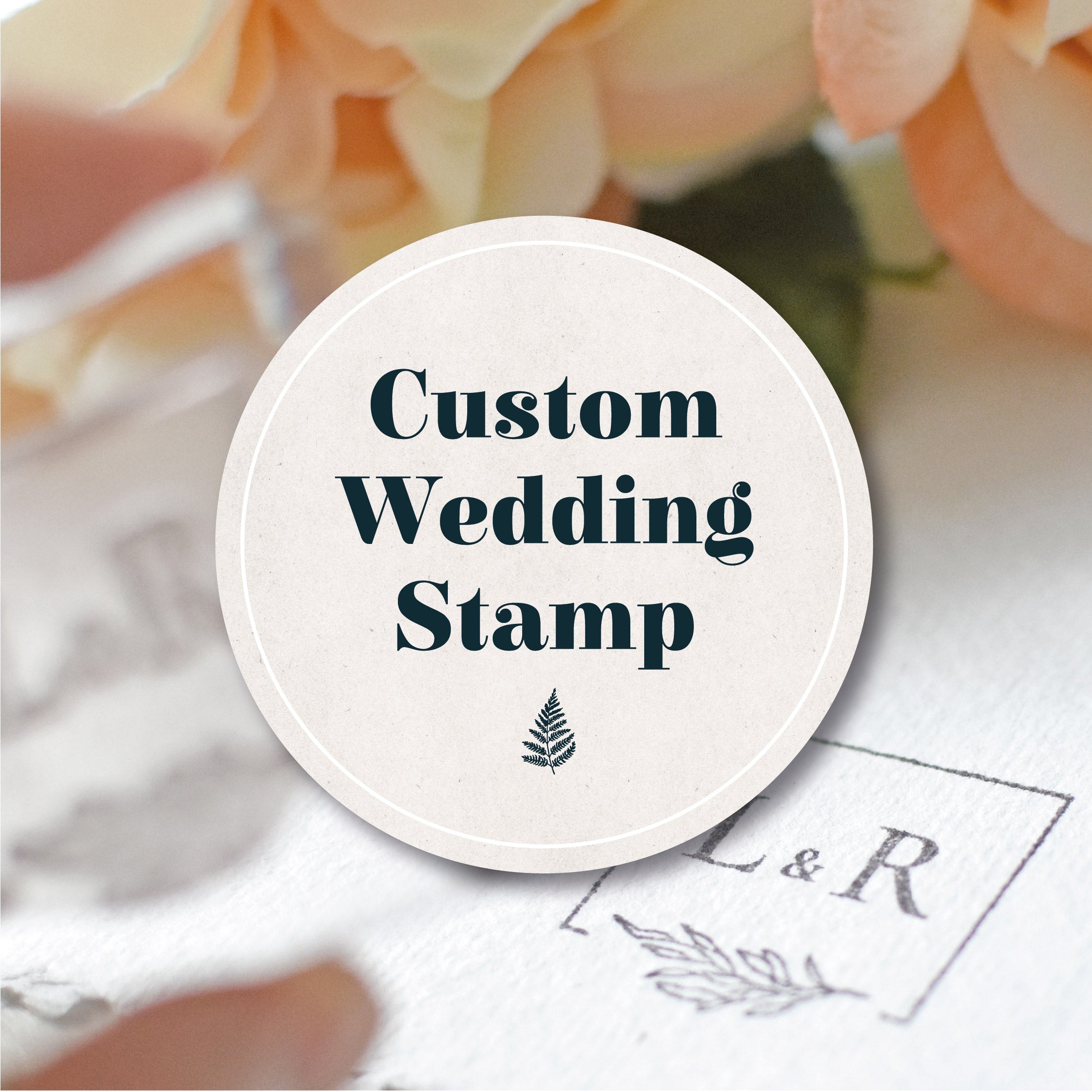 Wedding Custom Designed Stamp